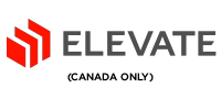 Logo for Elevate, commercial roofing and insulation products